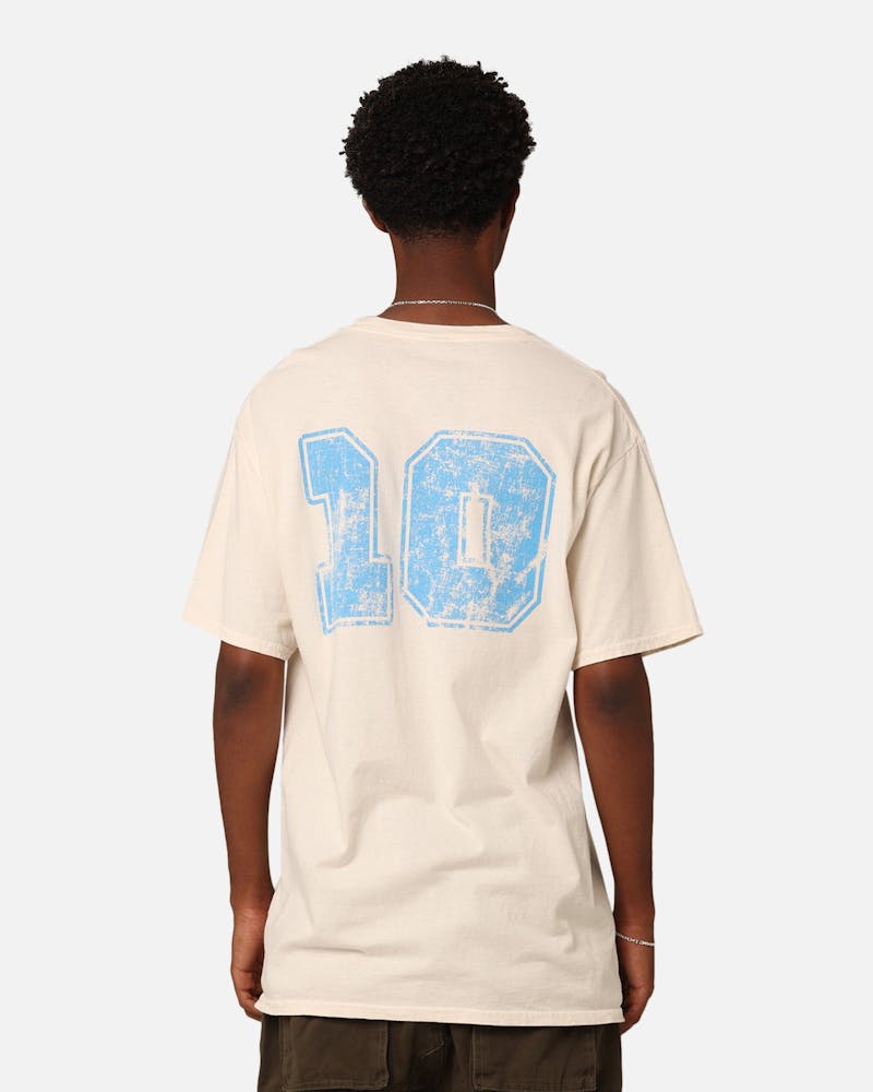 Goat Crew Football Club 10 T-Shirt Off White/Blue
