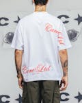 Carre Side Script Oversized T-Shirt Black/White