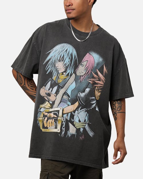 Goat Crew Disney Kingdom Hearts Riku Heavyweight T-Shirt Black