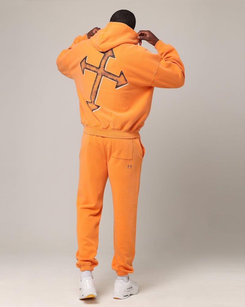 Saint Morta SSIX Vintage Hoodie Orange