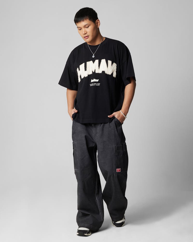 Loiter Human Box T-Shirt Blue