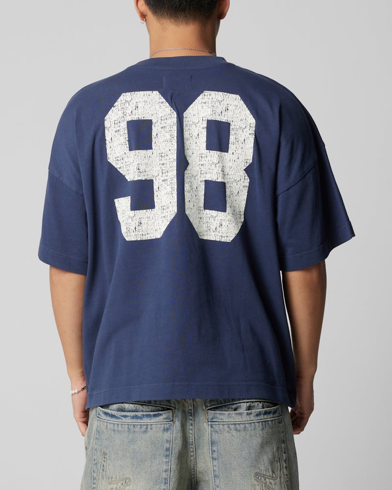 Loiter Human Box T-Shirt Blue