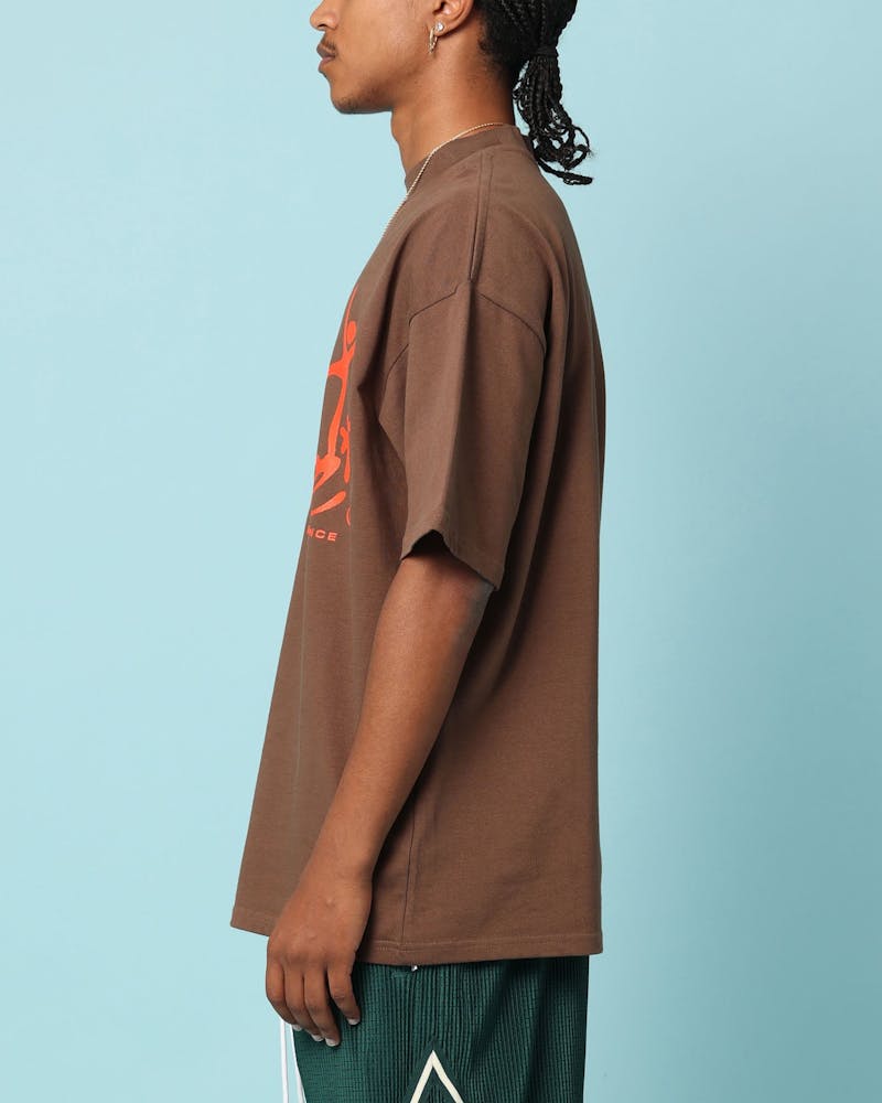 Carré Raver Oversized T-Shirt Brown