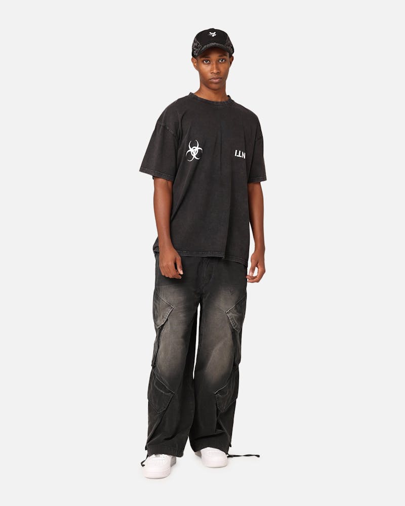 The Anti Order Anti Nuclear T-Shirt Black Acid Wash