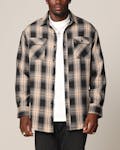Saint Morta Icon Flannel Shirt Tan/Black