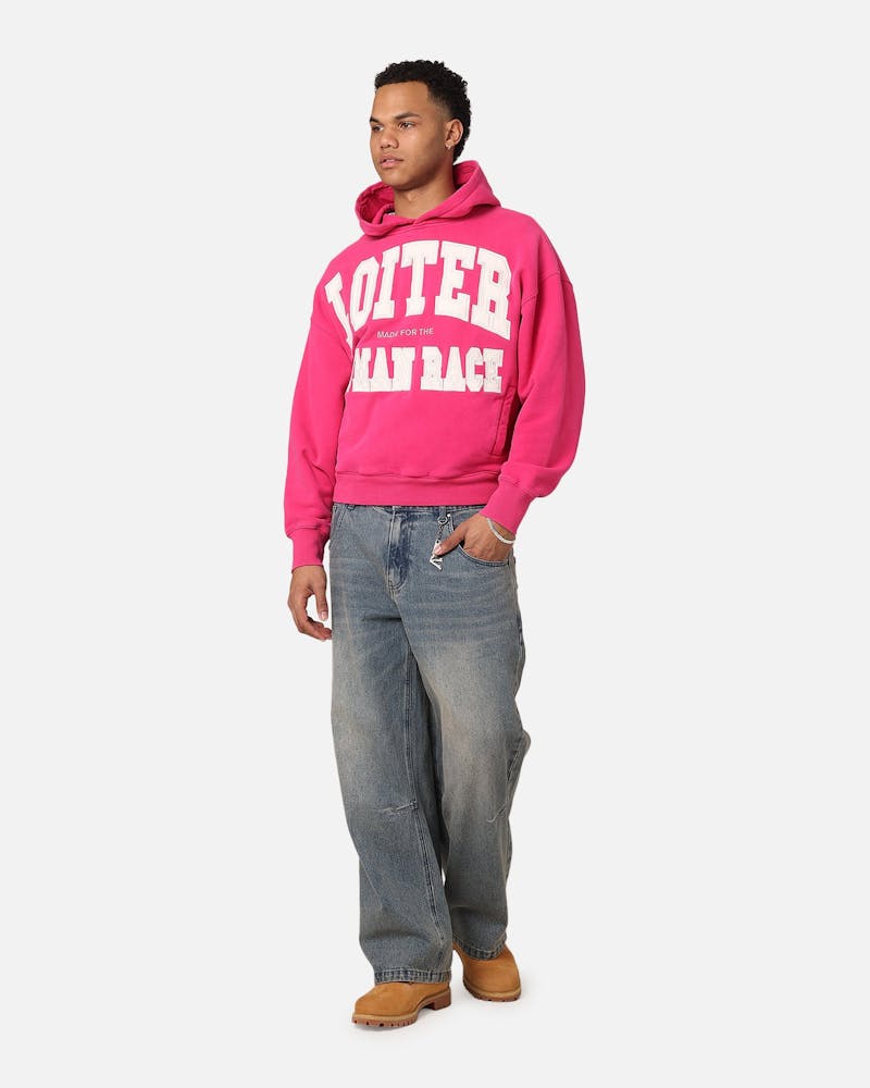 Loiter College Dropout Hoodie Pink