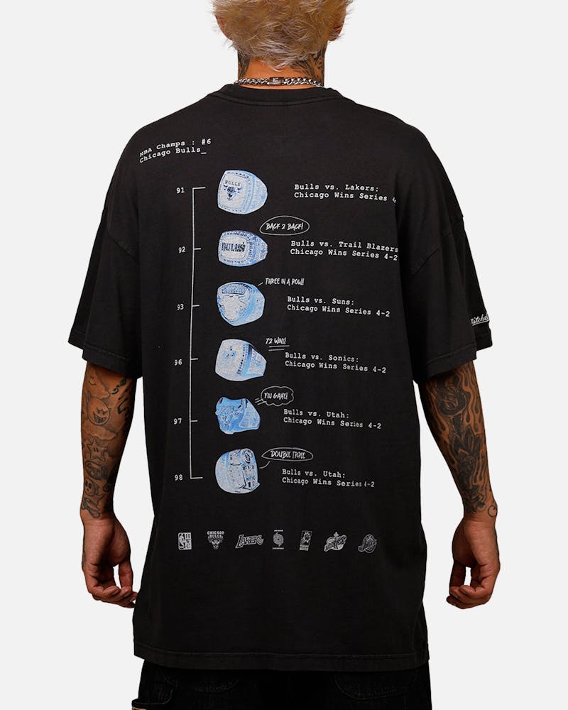 Mitchell & Ness Chicago Bulls Xray T-Shirt Faded Black