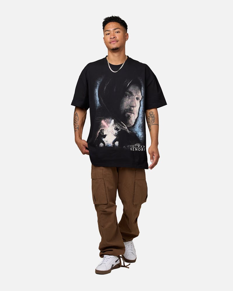 Star Wars Obi Wan Heavyweight T-Shirt Black