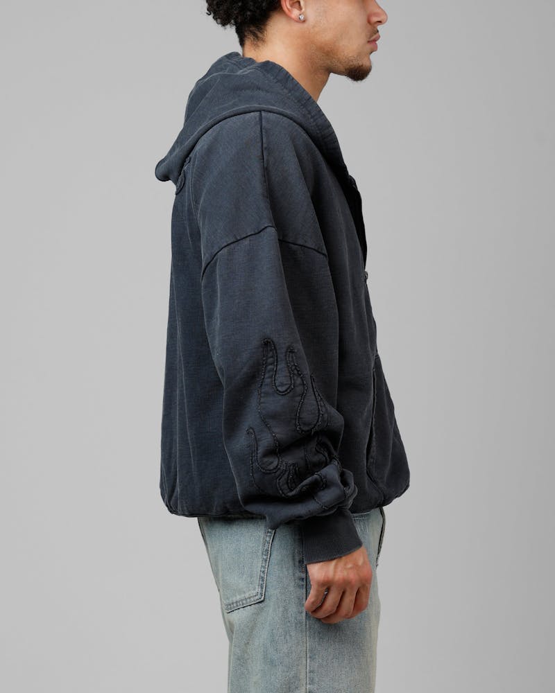Loiter Inferno Hoodie Washed Black