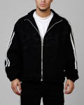 Loiter Track Star Denim Jacket Blue Wash