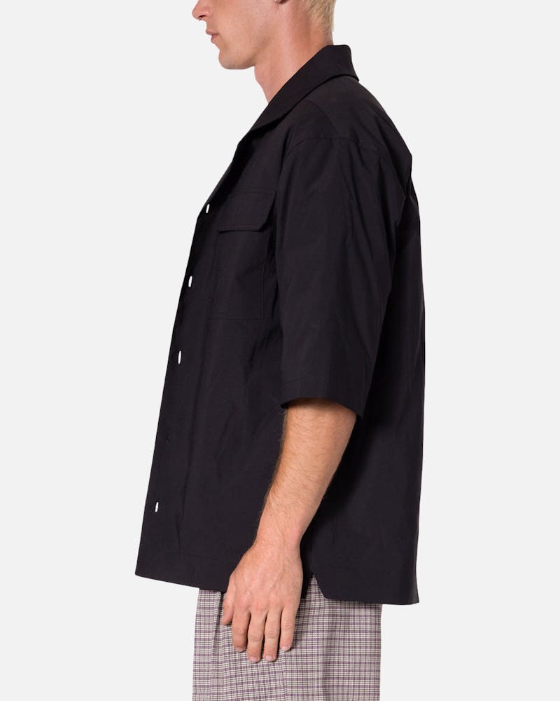 MNML Cropped Short Sleeve Shirt Black
