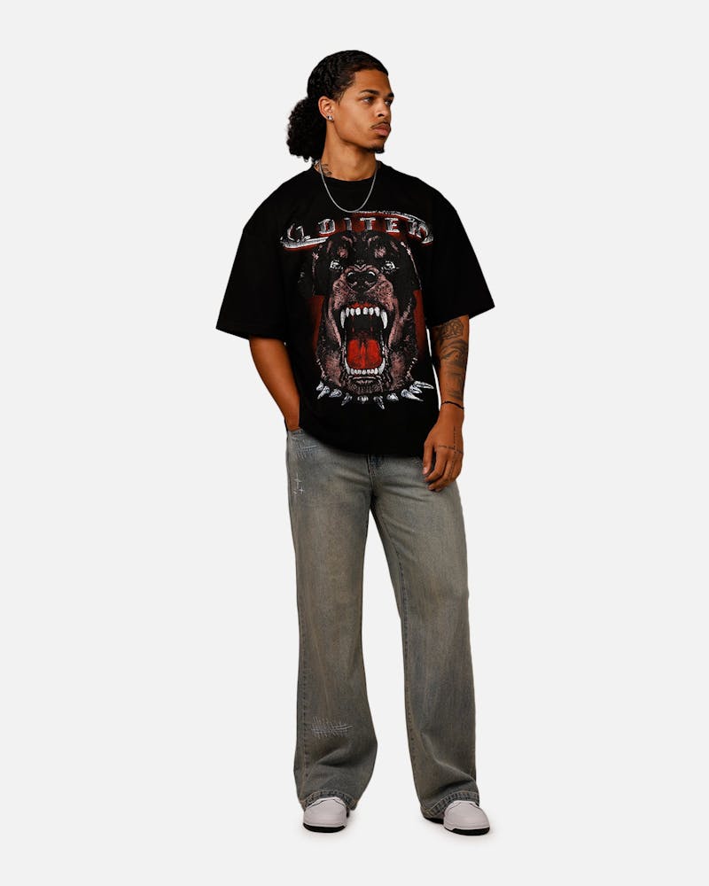 Loiter Dog House Vintage T-Shirt Black