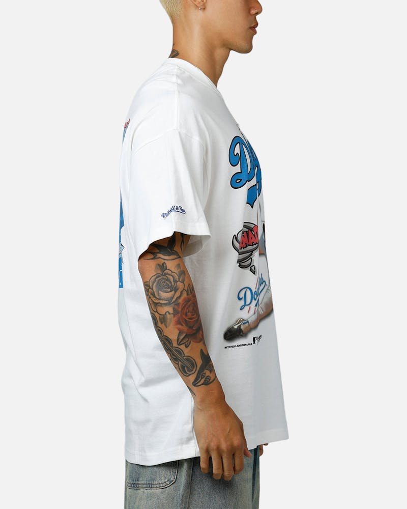 Mitchell & Ness Los Angeles Dodgers Hideo Nomo Tornado T-Shirt Vintage White