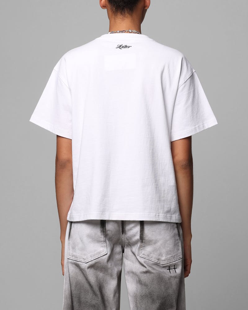 Loiter Boxer Fitted T-Shirt White