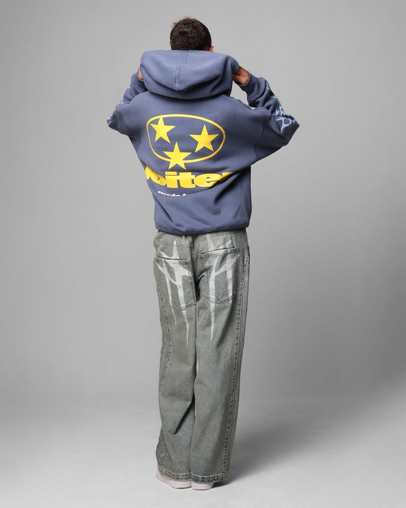 Loiter Solar Zip Hoodie Blue