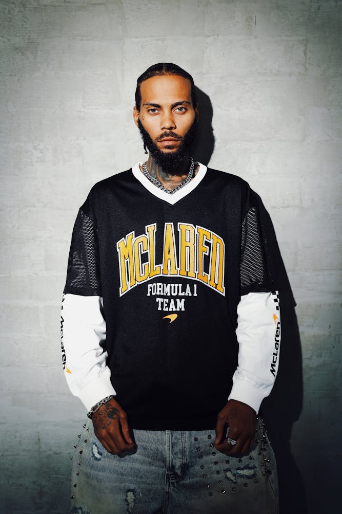 We Are The Wild Collective X Women's Mclaren 'Vegas Grad Prix 2024' Mesh Long Sleeve Jersey Black