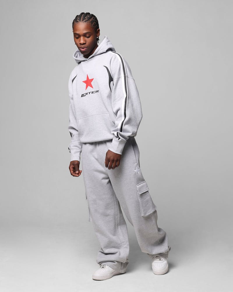 Loiter Trackstar Hoodie Grey Marle