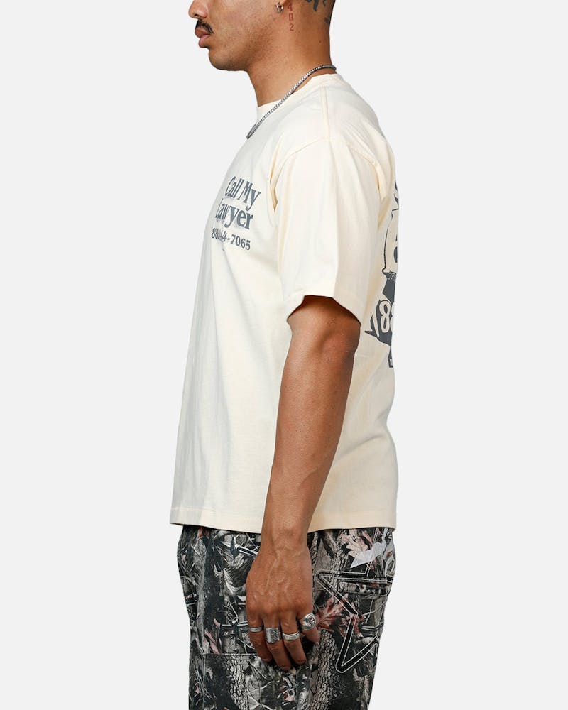 Market Call My Lawyer 3D T-Shirt Cream