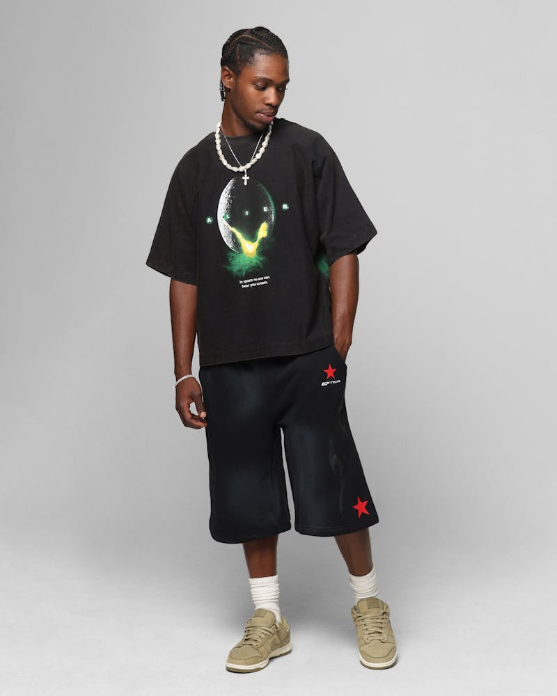 Loiter Alien Boxy T-Shirt Washed Black