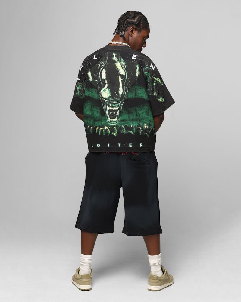 Loiter Alien Boxy T-Shirt Washed Black
