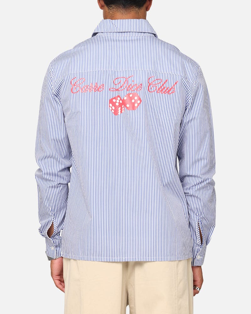 Carre Dice Club Long Sleeve Button Up Shirt Pinstripe