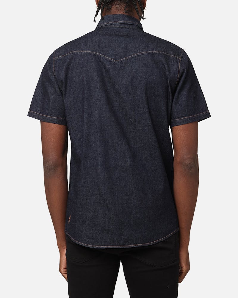 Saint Morta Rodeo Denim Shirt Dark Indigo