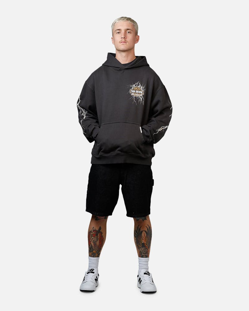 Sworn To Us Interstate Lighting 'Outlaw Spirit' Hoodie Washed Black
