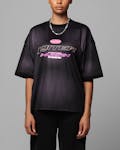 Loiter Motorway Sport T-Shirt Off White/Pink