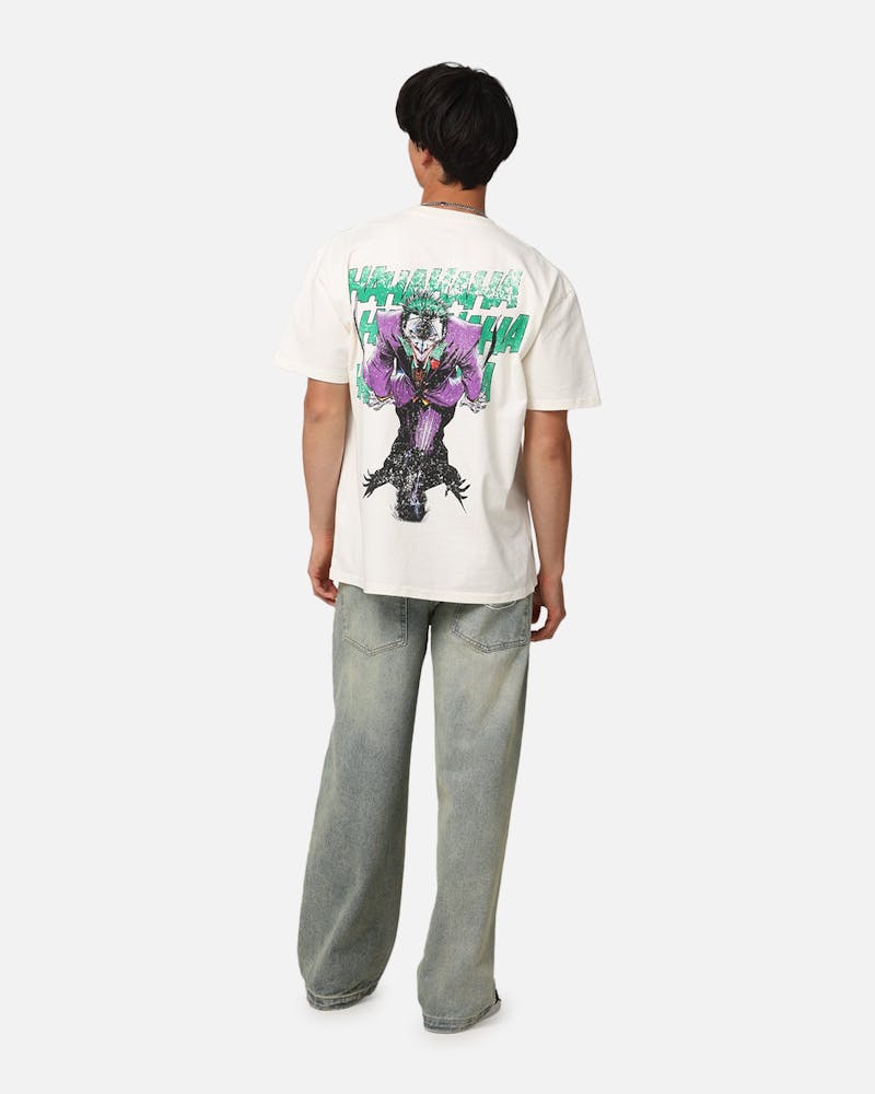 American Thrift X DC Batman The Joker Rings Heavyweight T-Shirt Off White