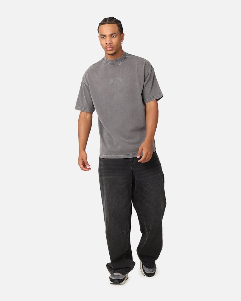 The Anti Order Anti XY Mock Neck T-Shirt Washed Charcoal