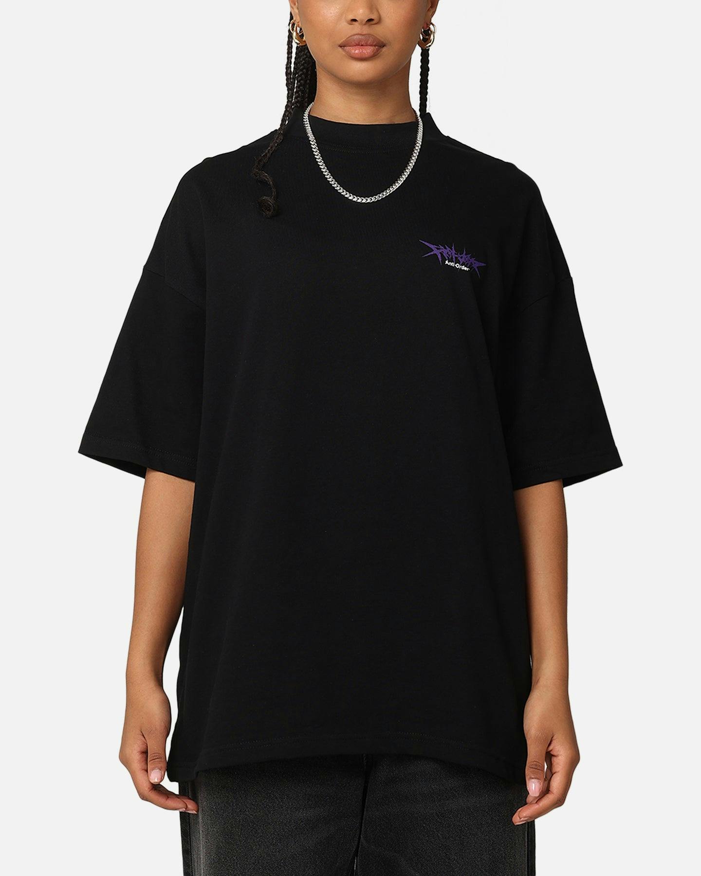 The Anti Order Metal Mock Neck T-Shirt Black