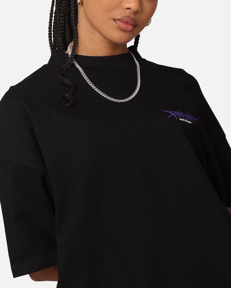 The Anti Order Metal Mock Neck T-Shirt Black thumbnail - 7