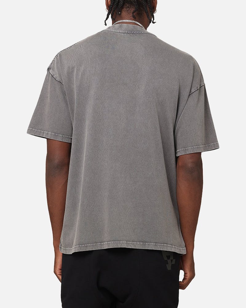 The Anti Order New Dawn Mock Neck T-Shirt Washed Charcoal