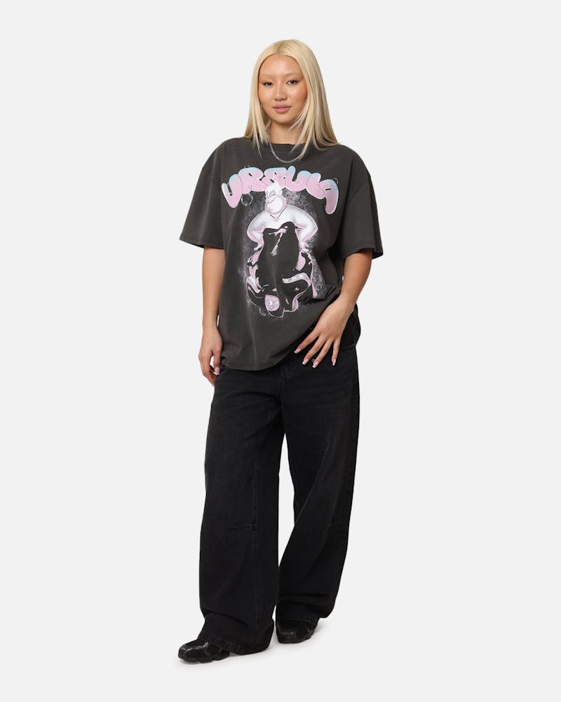 American Thrift Disney The Little Mermaid Ursula Heavyweight T-Shirt Black Wash