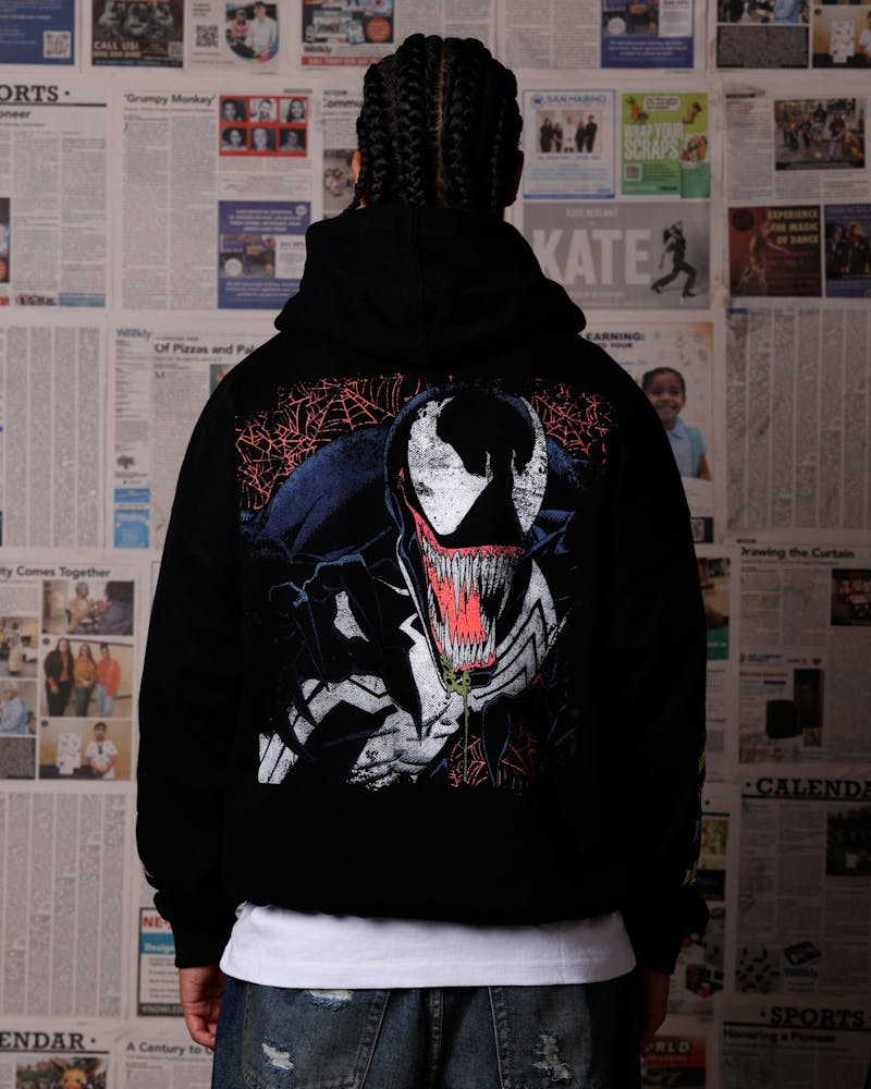 Goat Crew Marvel Venom The Venom Show Premium Hoodie Black