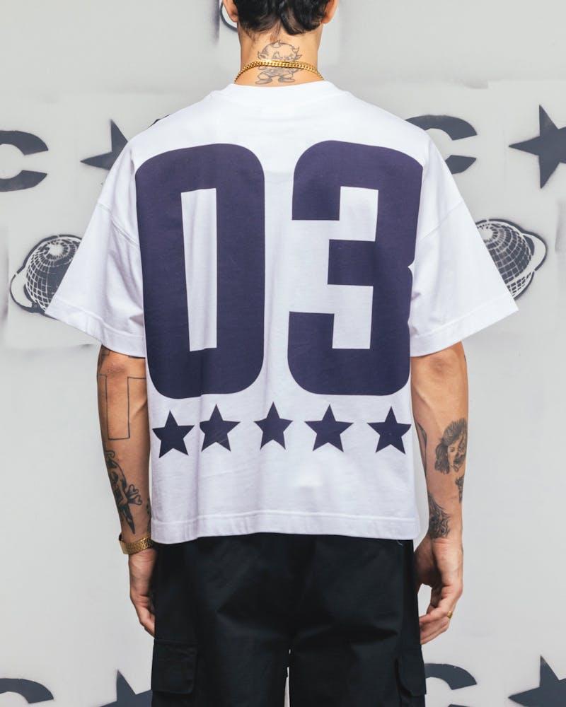 Carre Rally T-Shirt White/Navy