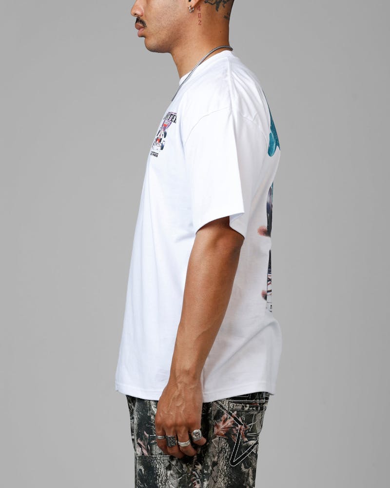 Loiter Horse Power Vintage Drop T-Shirt White
