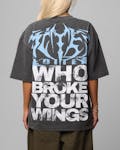 Loiter Angel Number Vintage T-Shirt Charcoal