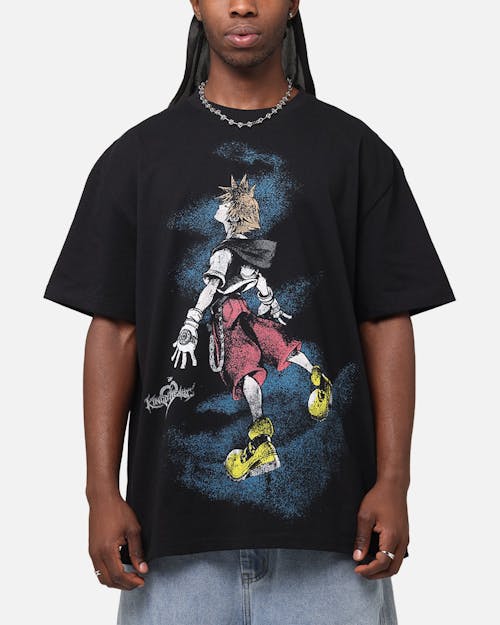 Goat Crew Disney Kingdom Hearts Riku Heavyweight T-Shirt Black