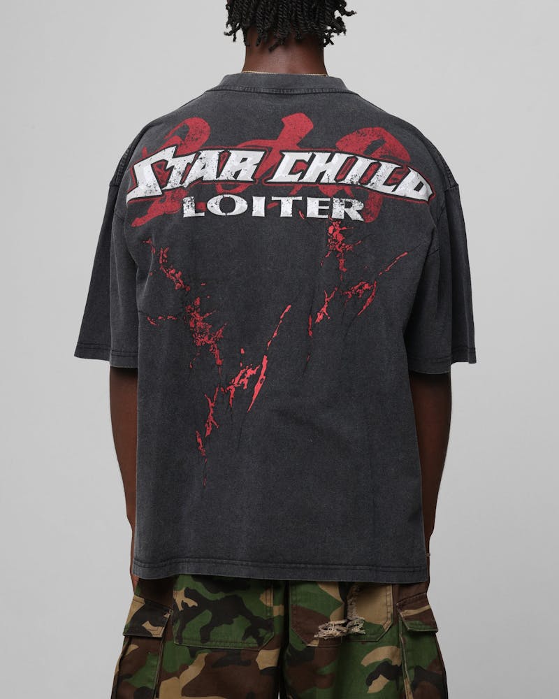 Loiter Valkyrie Vintage T-Shirt Black Wash