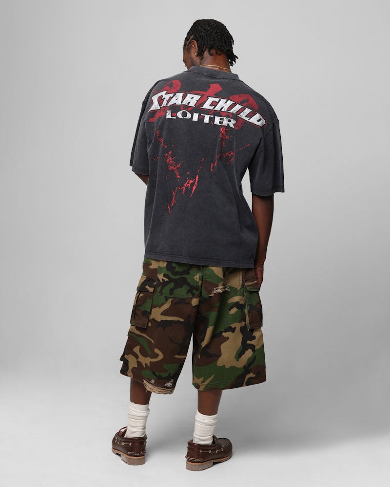 Loiter Valkyrie Vintage T-Shirt Black Wash