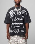 Loiter Metal Stacked Vintage T-Shirt Vintage Black