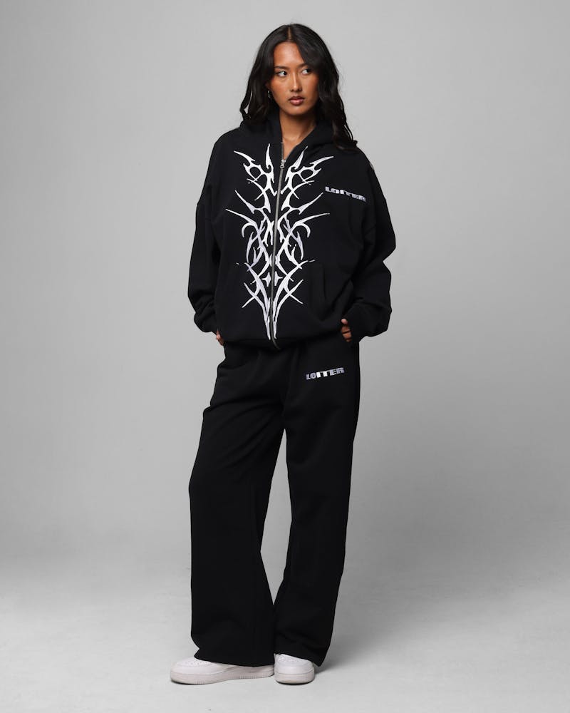 Loiter Blood Born Zip Hoodie Black
