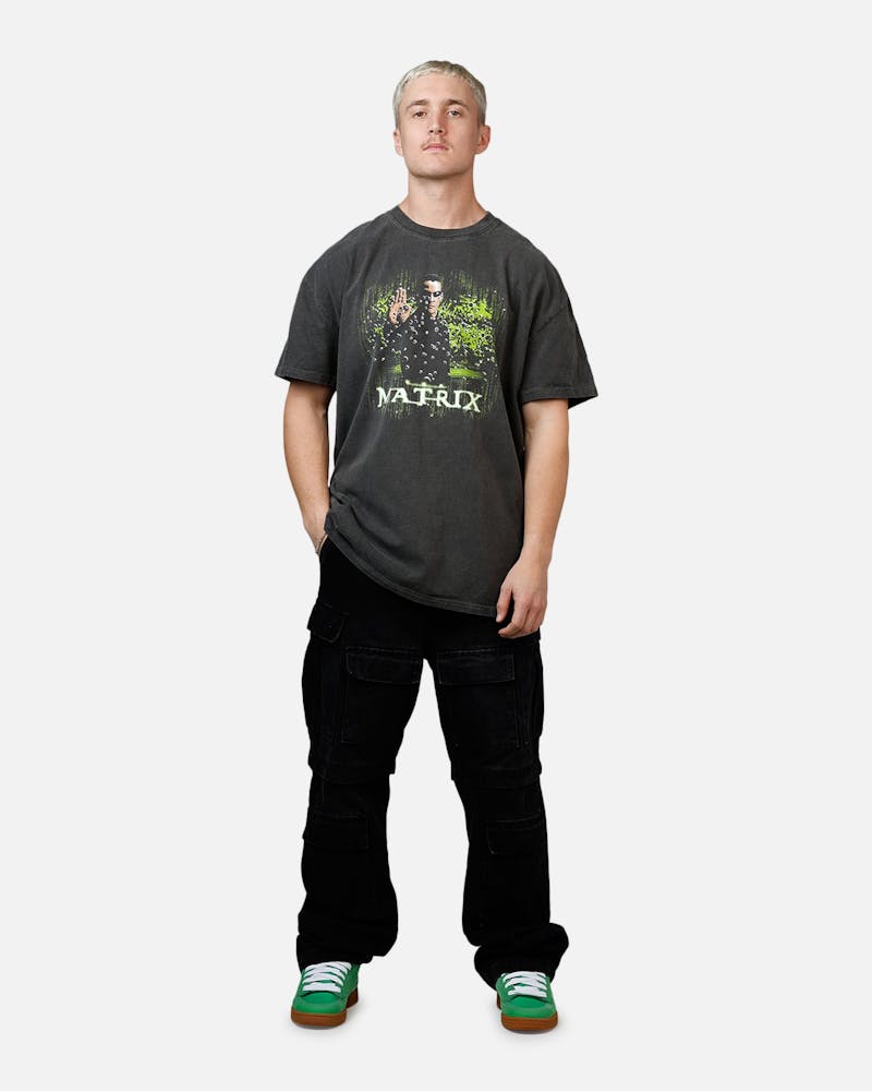 American Thrift X The Matrix Neo Bullets Heavyweight T-Shirt Black