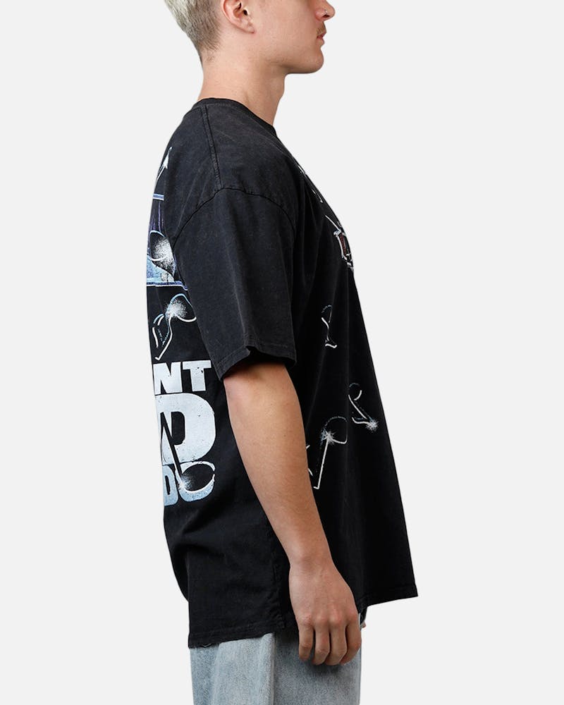 Goat Crew Disney And Pixar Cars DJ Vintage T-Shirt Black Acidwash