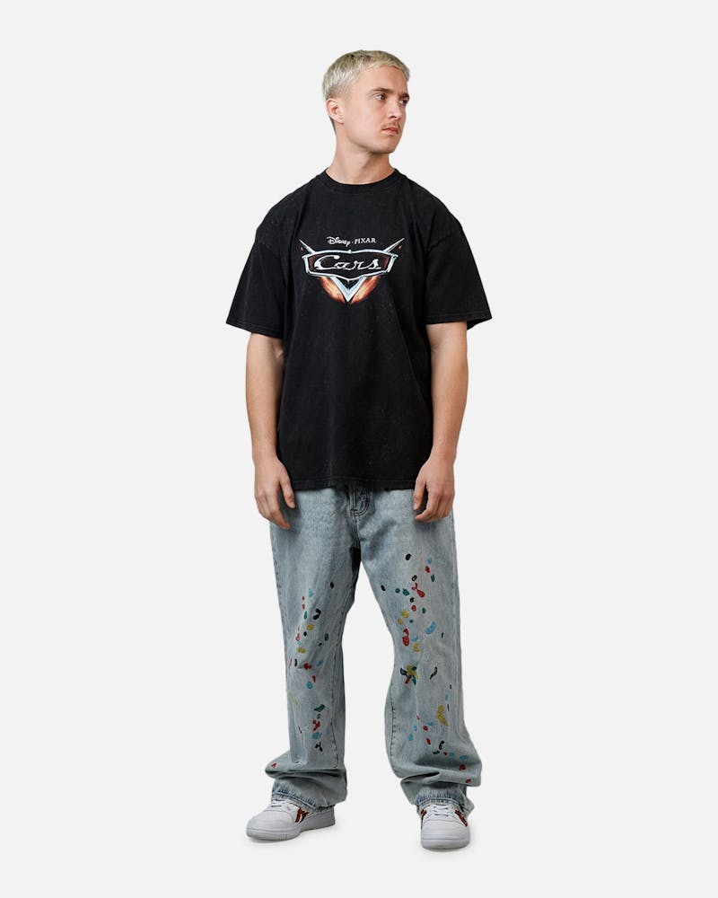 Goat Crew Disney And Pixar Cars Snot Rod Vintage T-Shirt Black Acidwash