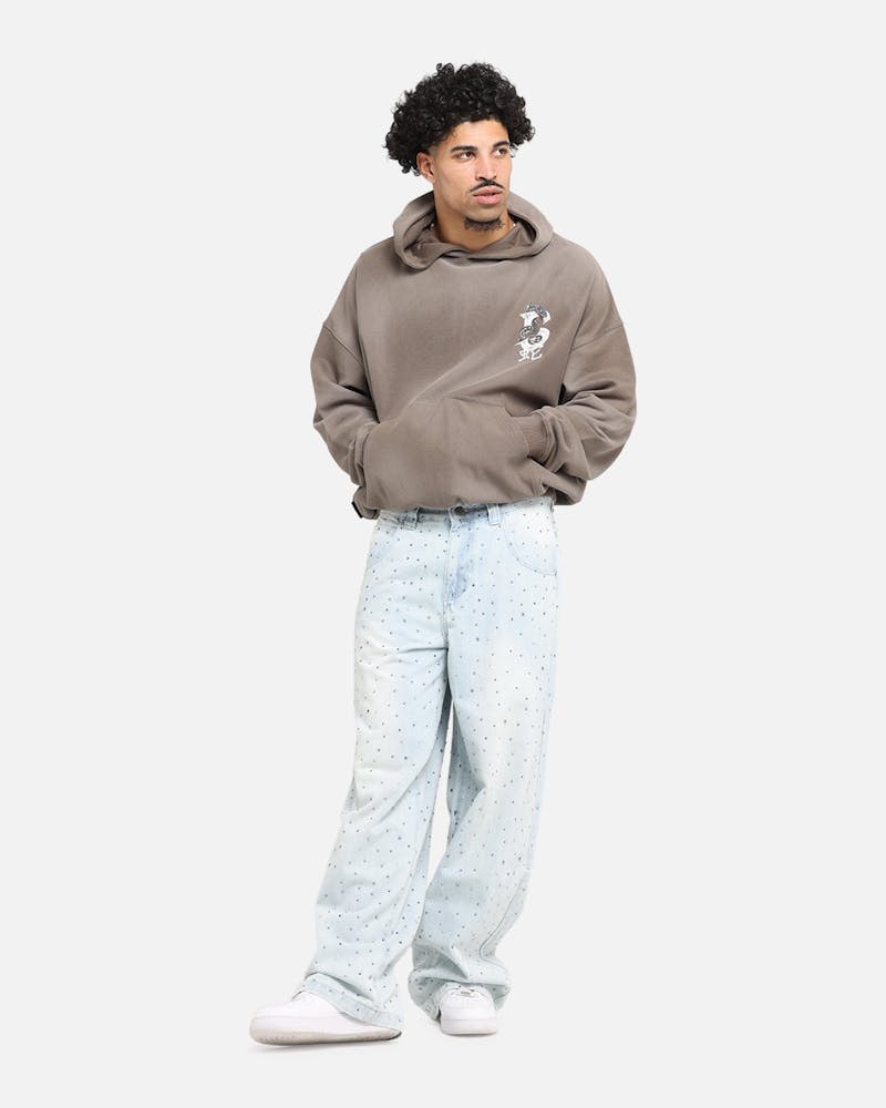 Saint Morta Venom Boxy Hoodie Sunfade Brown