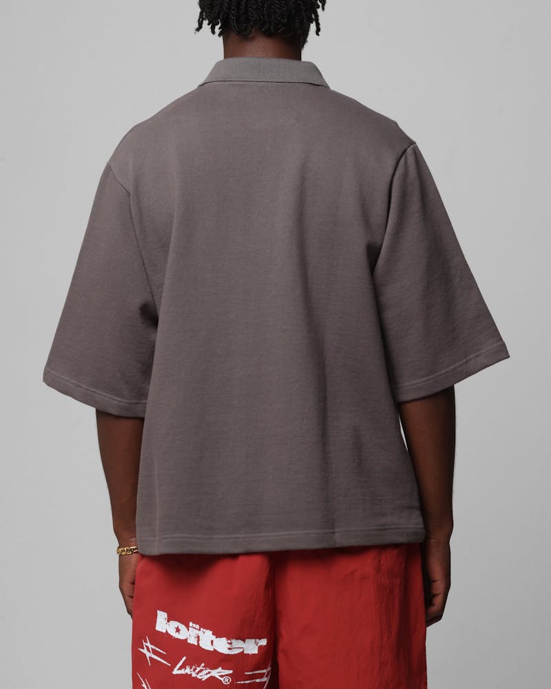 Loiter Ibiza Polo Shirt Charcoal