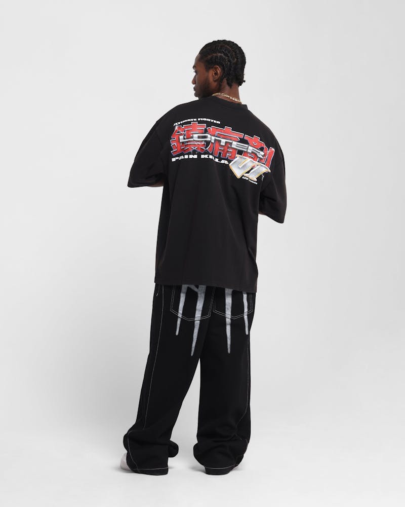 Loiter Fighter Vintage T-Shirt Vintage Black