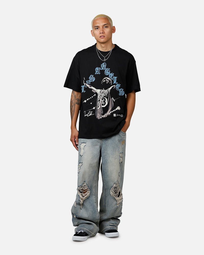 Mitchell & Ness Los Angeles Lakers Dennis Rodman Xray Glow T-Shirt Black